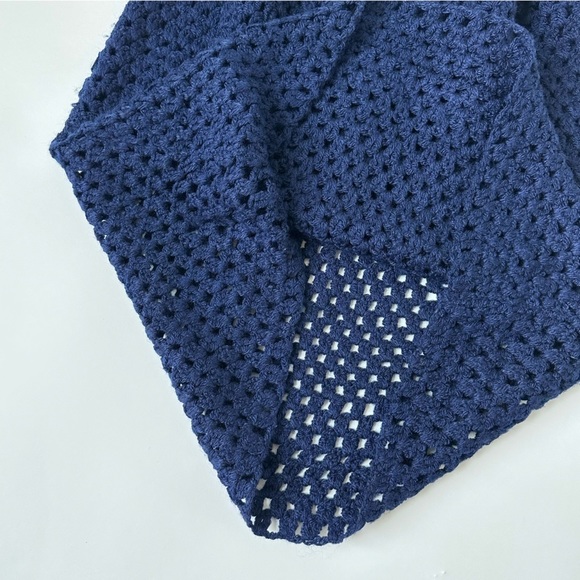 [SOLD] HAND-KNITTED Mock Turtleneck Sleeveless Sweater Dress / Sweater Vest - Picture 6 of 12